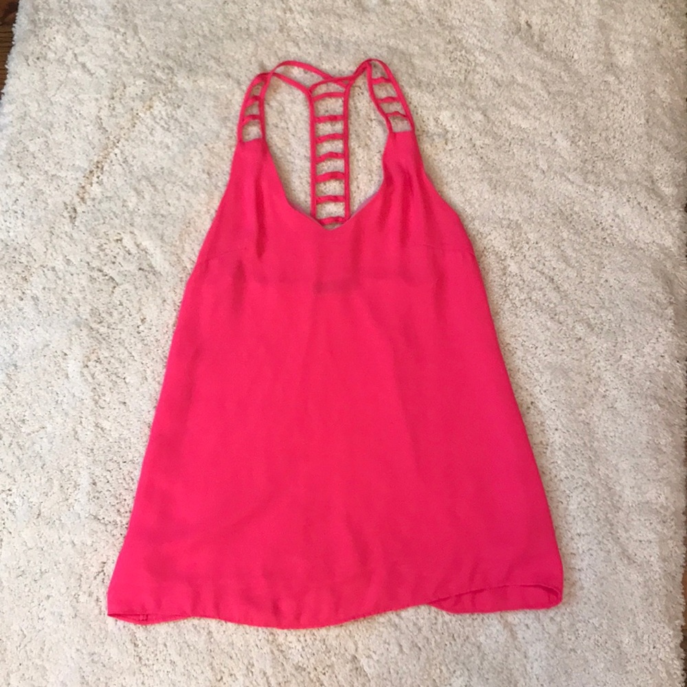 Hot pink dress